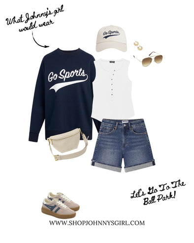 What Johnny’s Girl Would Wear to a Summer Baseball Game (Go Brewers!)