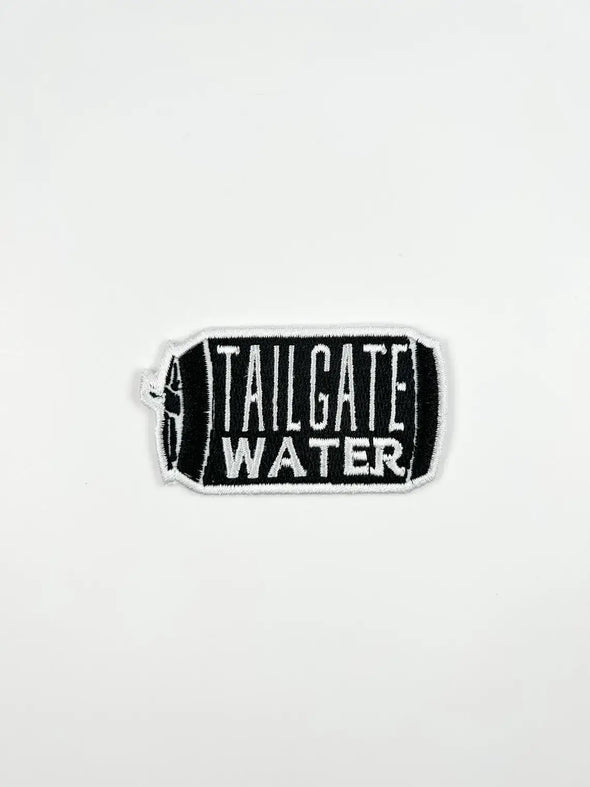 Tailgate Water Embroidered Iron On Patch Beer Football Fan