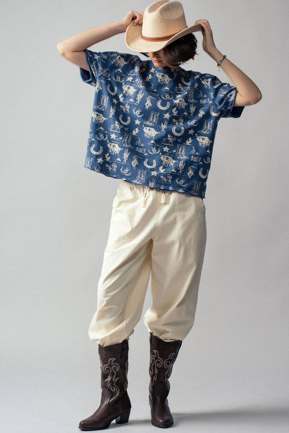 Western Graphic Print Relaxed Fit Tee