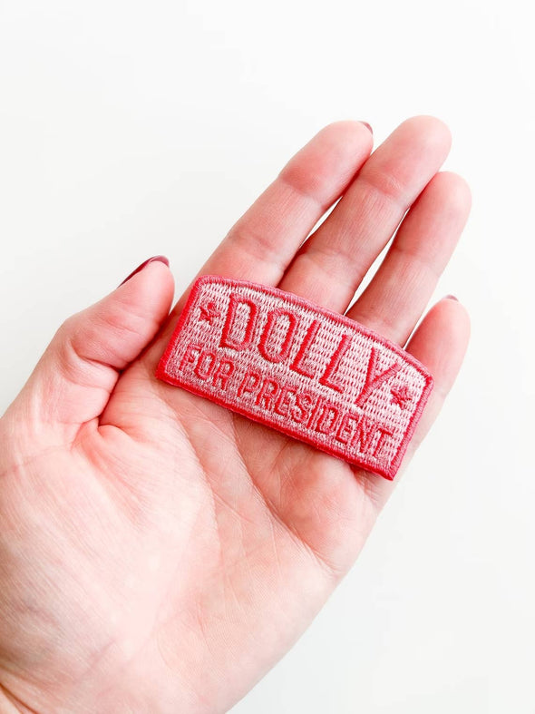 Dolly for President Pink Patch