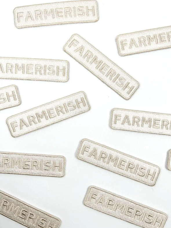 Farmerish Embroidered Iron-On Patch Homesteader Farm Garden
