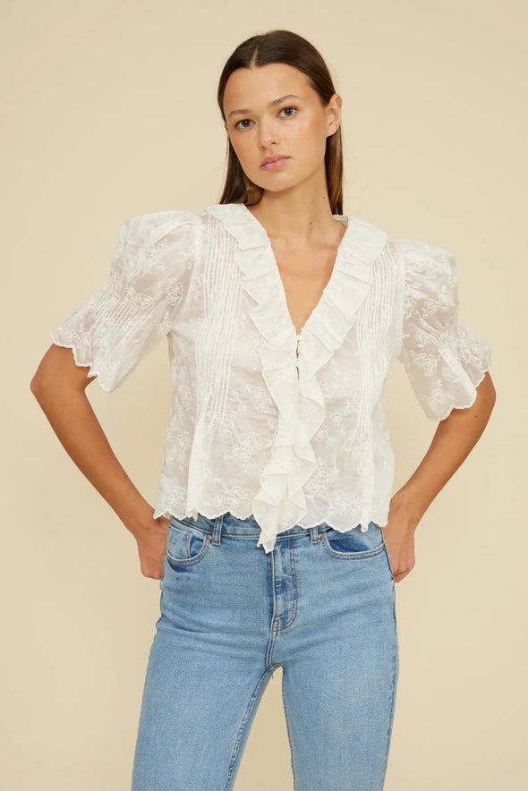 Celeste Ruffle Top