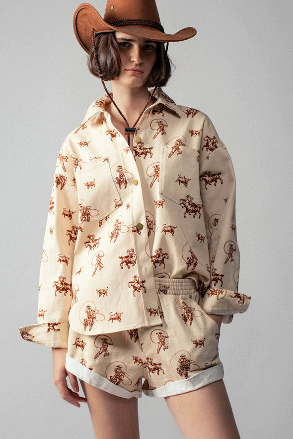 Western Rodeo Ready Roundup Shirt