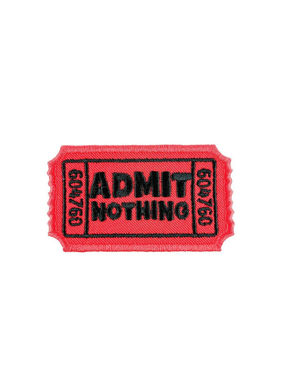 Admit Nothing Embroidered Iron-On Patch Carnival Trucker Hat
