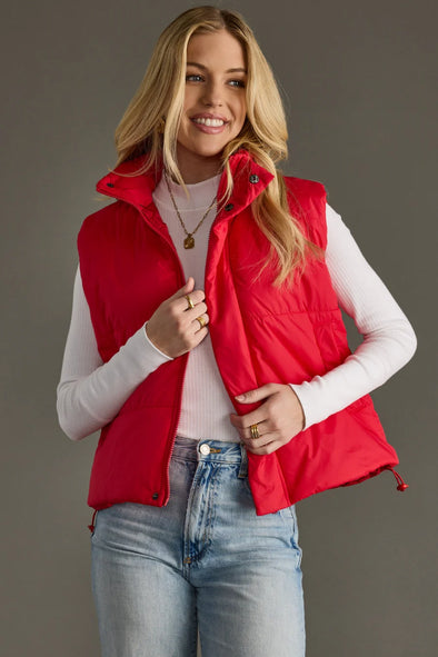 World Traveler Vest in Red