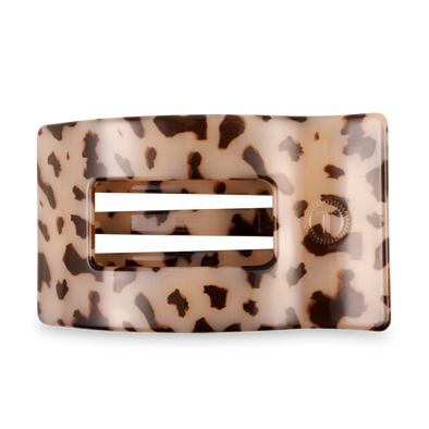 Flat Rectangle Hair Clip | Large | Blonde Tortoise