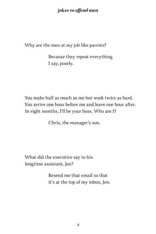 Jokes to Offend Men by Allison  Kelley