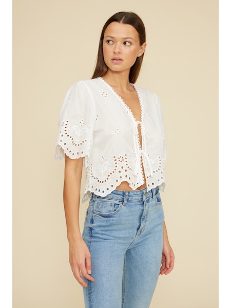 Loray Eyelet Top