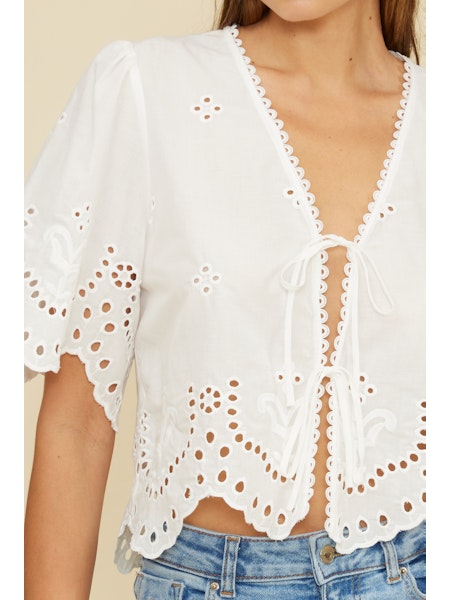 Loray Eyelet Top