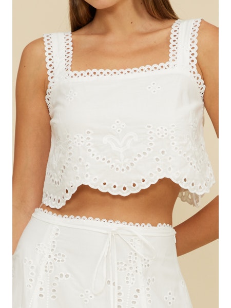 Sia Eyelet Top