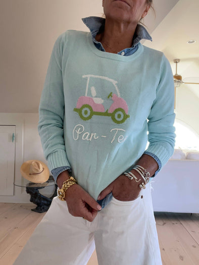 Aqua Par Tee Golf Sweater