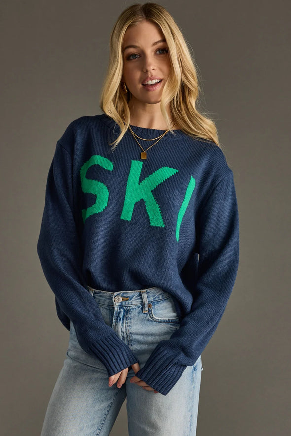 Ski Sweater in Navy
