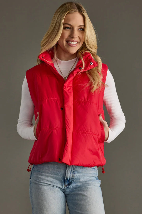World Traveler Vest in Red