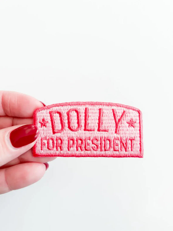 Dolly for President Pink Patch