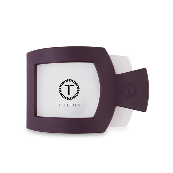 Square Flat Hair Clip | Large|  Burgundy Bliss