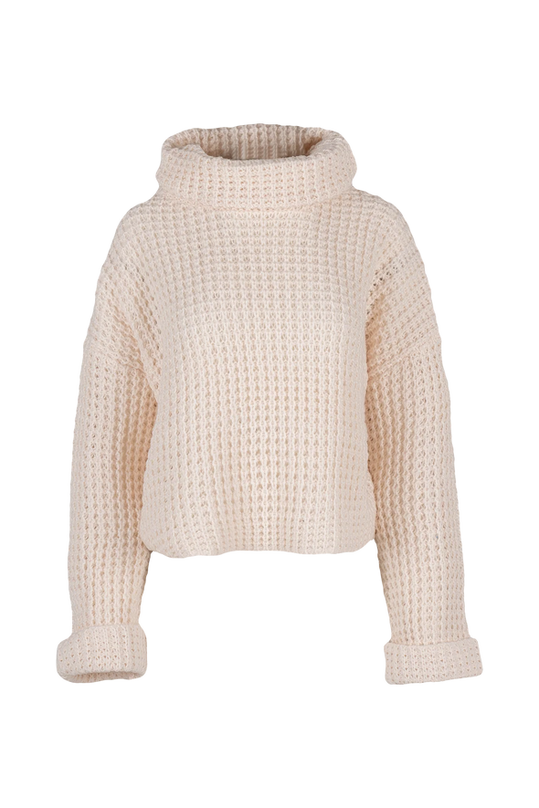 Astrid Chunky Knit Sweater in Cream
