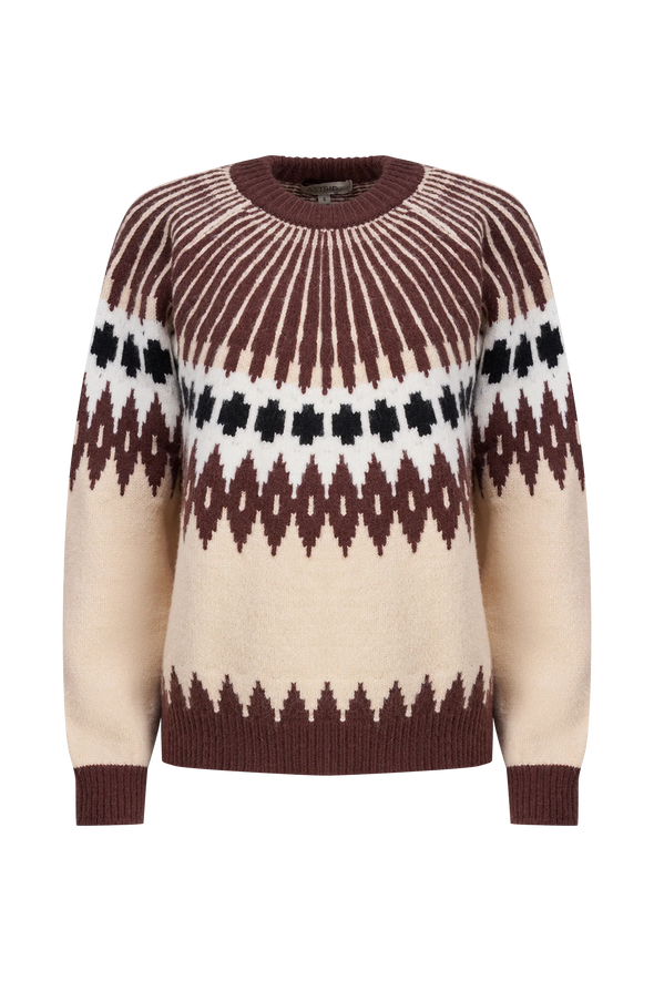 Astrid Knit Sweater in Brown