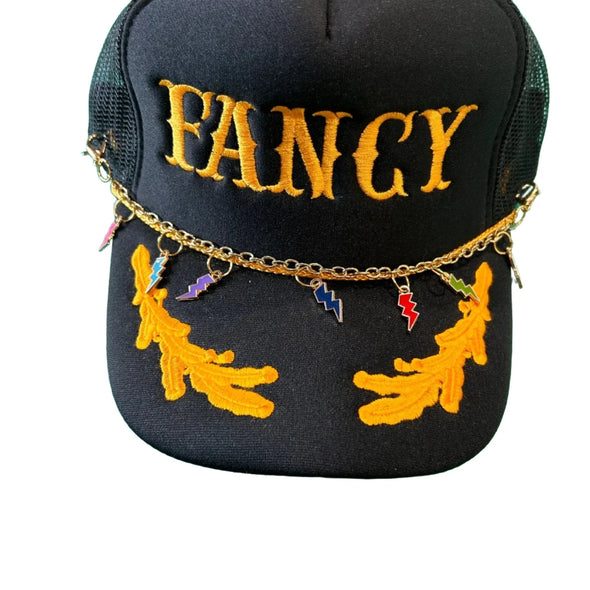 Lightening Bolt Trucker Hat Chain