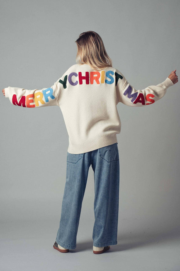 Rainbow Merry & Bright Knit Sweater