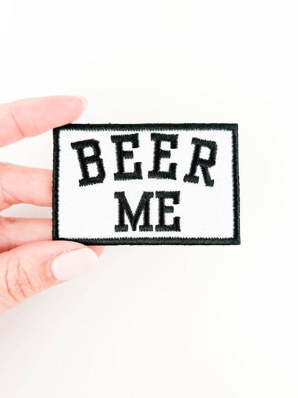 Beer Me Patch Embroidered Iron-On Patch Trucker Southern