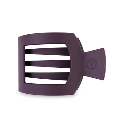 Square Flat Hair Clip | Large|  Burgundy Bliss
