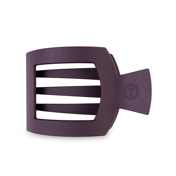 Square Flat Hair Clip | Large|  Burgundy Bliss