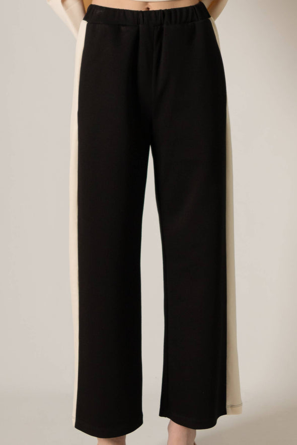 Butter Modal Side Stripe Wide Leg Pants