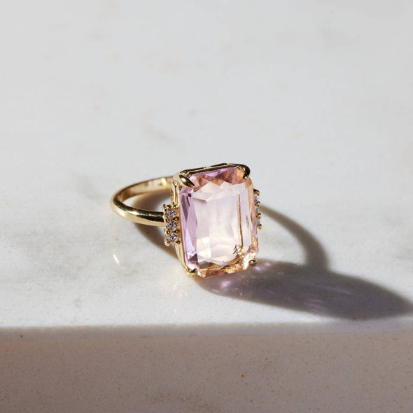 Pink Marie Statement Ring