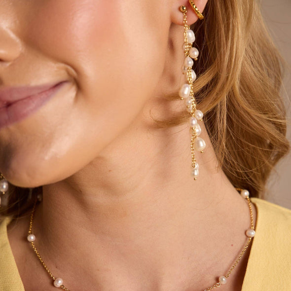 Pearl Cascade Drop Studs