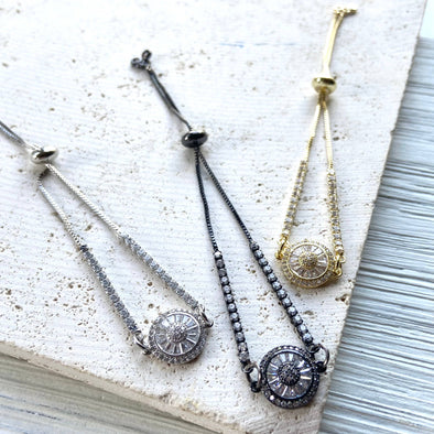 Slider crystal bracelets boutique salon jewelry 