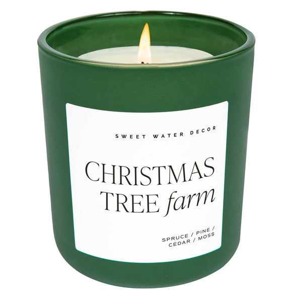 Christmas Tree Farm 15 oz Matte Soy Candle- Home Decor