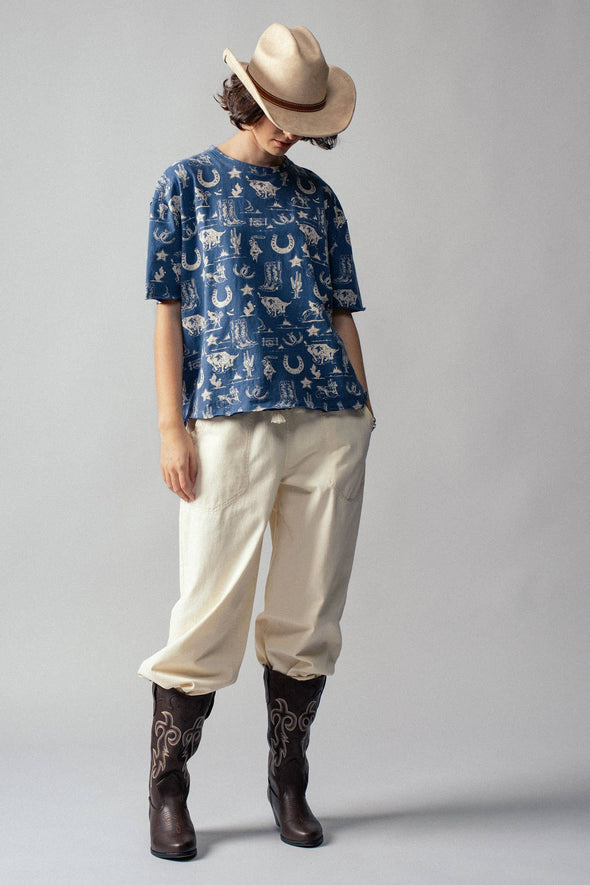 Western Graphic Print Relaxed Fit Tee
