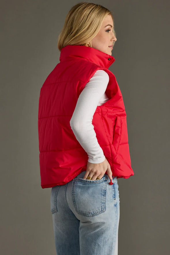 World Traveler Vest in Red