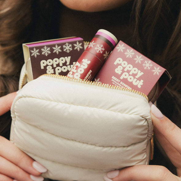 Poppy & Pout Retro Ski Lip Care Gift Set | Berry Bonfire