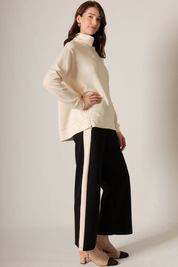 Butter Modal Side Stripe Wide Leg Pants
