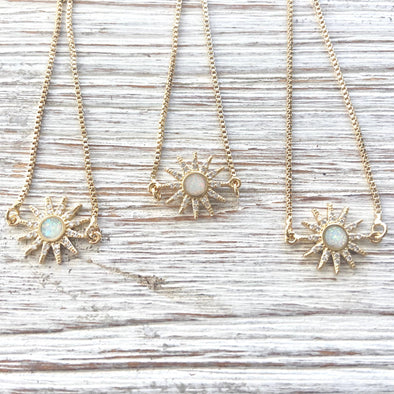 Opal sun slider bracelet boutique salon jewelry