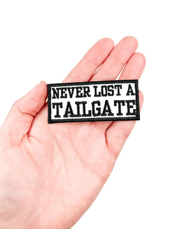Never Lost A Tailgate Embroidered Iron On Patch Football Hat