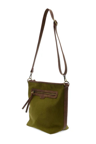 Olive Corduroy Silas Bucket Crossbody