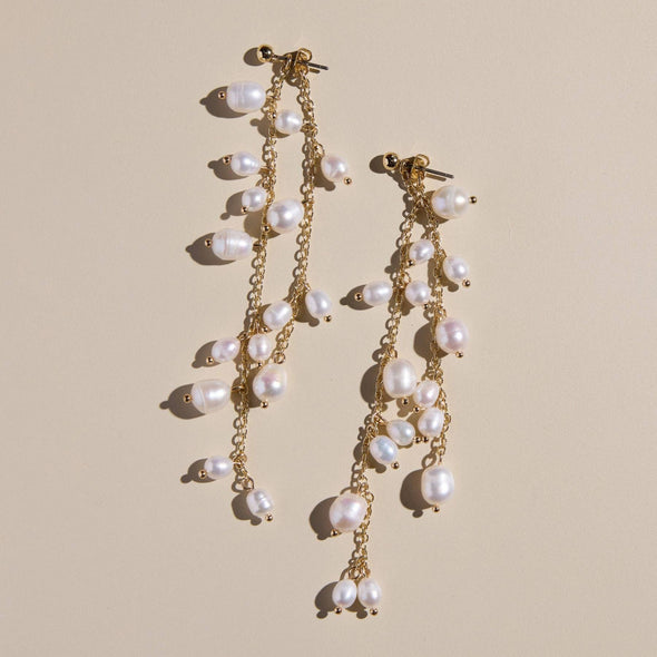 Pearl Cascade Drop Studs
