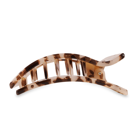 Flat Rectangle Hair Clip | Large | Blonde Tortoise