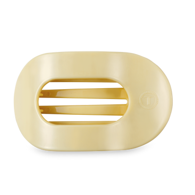 Flat Round Hair Clip | Large | Butter Yellow