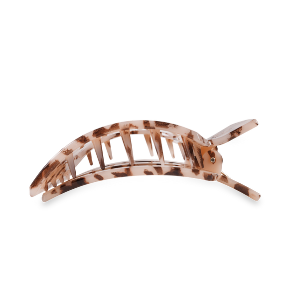 Square Flat Hair Clip | Large | Blonde Tortoise