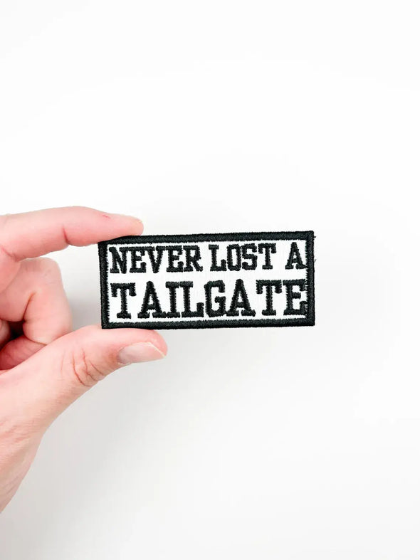 Never Lost A Tailgate Embroidered Iron On Patch Football Hat
