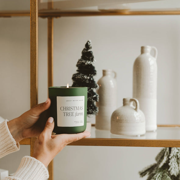 Christmas Tree Farm 15 oz Matte Soy Candle- Home Decor