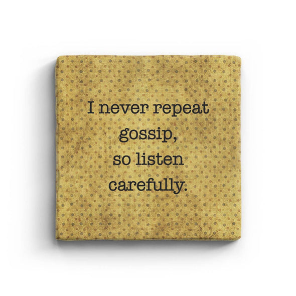 Listen Carefully - Marble Coaster