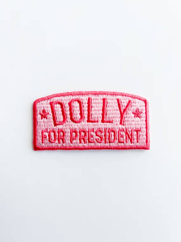 Dolly for President Pink Patch