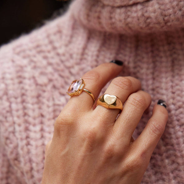 Pink Marie Statement Ring