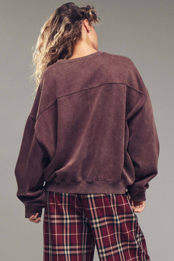 Pigment Washed Relaxed Fit Sweatshirt