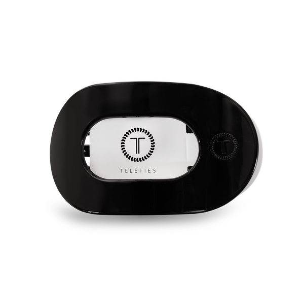 Round Flat Hair Clip | Small | Jet Black