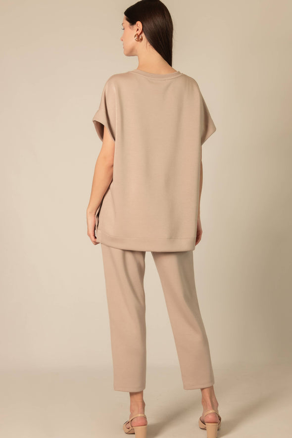 P. CILL Butter Modal Waist Band Ankle Pants